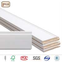 mdf baseboard white gesso painting home decoration items wood moulding