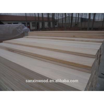 FSC sawn timber paulownia rough wood strip without glue &sawn timber